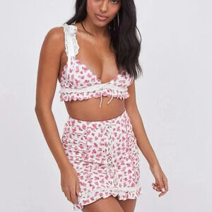 For Love & Lemons Baby Blooms Mini Skirt